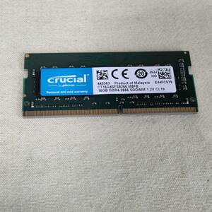 【DBY6LA】crucial DDR4-2666 16GB ノートパソコン用メモリー
