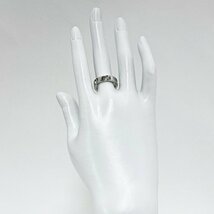 送料無料 中古 ルイヴィトン リング 指輪 プティット バーグ アンプラント LOUIS VUITTON ダイヤモンド #50 K18WG ホワイトゴールド 146001_画像3