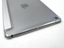 iPad mini4用 カバー PUレザー+ハードケース 三折 薄型 シルバー_画像6