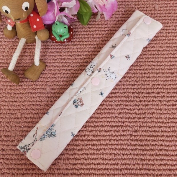 水筒肩紐カバー キッズ スナップボタンタイプ ハンドメイド