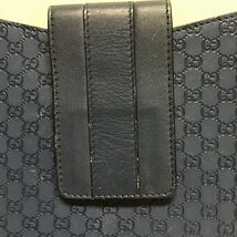 【GUCCI グッチ】256575 0416 iPadケース アイパッドケース マイクログッチシマ レザー ネイビー 2206oki_画像3