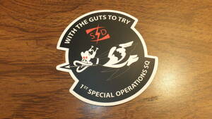 【USAF】1st Special Operations Squadron 米空軍嘉手納基地 第一特殊作戦飛行隊 第353特殊作戦群　KADENA AIR BASE　ステッカー デカール