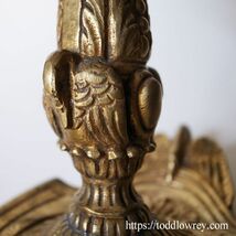 【白鳥が羽を休める手燭のともしび】フランス アンティーク テーブルランプ 照明 シェード付◆Antique Brass Swan Table Lamp with Shade◆_画像8