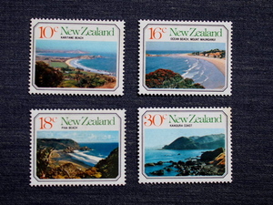  New Zealand stamp sea. scenery 4 kind unused 1977 year 