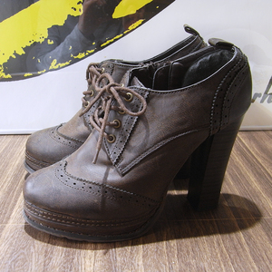 [shoes05] boots type burns tea high heel shoes 