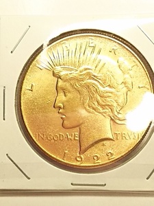 アメリカ　１ドル銀貨（ピースダラー）のレプリカ