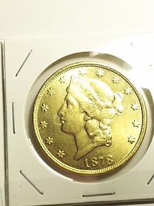 アメリカ　２０ドル金貨（Liberty Head）のレプリカ