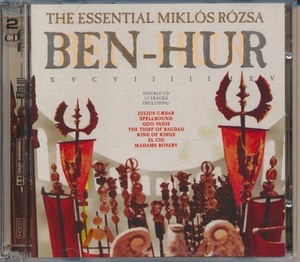 2枚組CD●BEH-HUR THE ESSENTIAL MIKLOS ROZSA film music collection　輸入盤　ベン・ハー