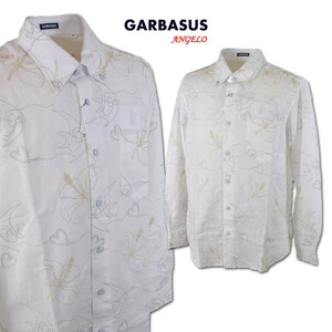 30%OFF【GARBASUS ガルバス】メンズ 長袖シャツ L(48) 白 21-1102-03-01 アンジェロ カジュアル おしゃれ @