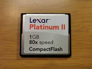 Lexar PlatinumⅡ コンパクトフラッシュ 1GB レキサー CFカード フォーマット済み