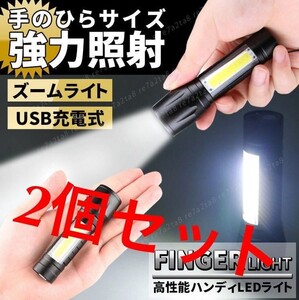 速達 ☆2個セット☆コンパクト強力高輝度 防水LED懐中電灯 LED懐中電灯 3モード搭載 アウトドア