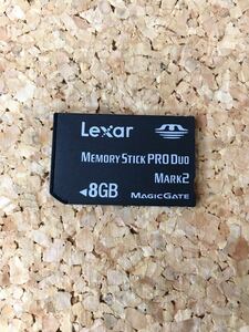 【動作確認済、初期化済】Lexar メモリースティックPRO Duo MARK2 8GB MEMORY STICK MAGIC GATE 42