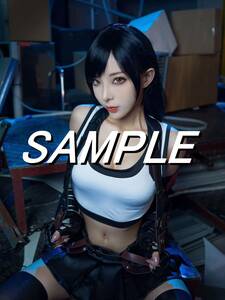 【CP-338　FF7　ティファ　08】　L判写真10枚　海外コスプレ　Cosplay photo　10sheets　FINALFANTASY7