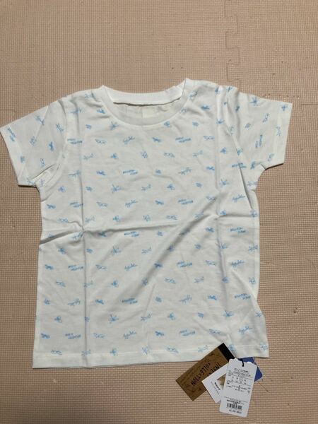 インセクトコレクション 白×水色 半袖Tシャツ Ｌサイズ 125cm