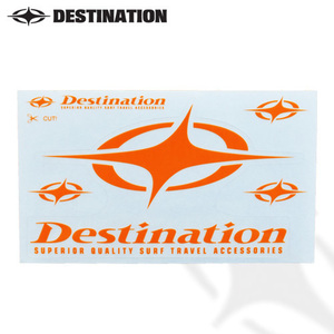 【SALE】値下げ！ Destination ディスティネーション ステッカー オレンジ【新品】