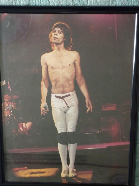 ◆ ローリング ストーンズ Rolling Stones ミック ジャガー カラーポスター パネル フレーム ◆ 