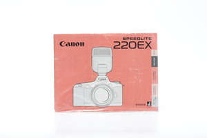 ●○CANON SPEEDLITE 220EX 使用説明書○●