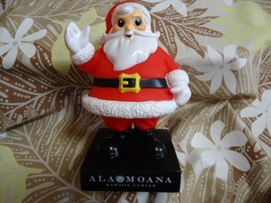 即決　ハワイ　アラモアナ　ショッピングセンター　クリスマス　サンタクロース　飾り物　ドール　19センチ　光ります。