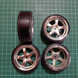 即決《送料無料》 ドリフト タイヤ 付き ホイール ラジコン tt01 tt02 タミヤ ドリパケ YD-2 ヨコモ サクラ TA 01 02 03 04 05