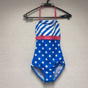 アリーナ arena 水着 ホルターネック ドット柄 ブルー
