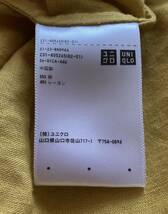 美品 UNIQLO　ユニクロ　ブラウス　七分袖　サイズM　イエロー系_画像6