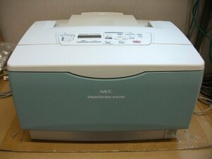 ●中古レーザープリンタ【NEC MultiWriter8450N】印字枚数:175枚/自動両面印刷対応/トナーなし●