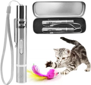猫用光るおもちゃ 2個セット 猫おもちゃLEDライト 7in1機能光るおもちゃ