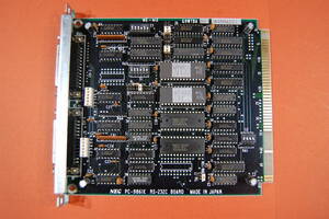 PC98 Cバス用 インターフェースボード NEC純正 PC-9861K RS-232C BOARD 動作未確認 現状渡し ジャンク扱いにて　O-109 0622J