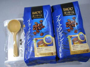 送料無料■コーヒー豆 UCC ブルーマウンテンブレンド 豆 160g×2袋 + メジャースプーン