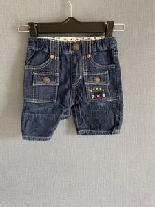 ミキハウスダブルB デニムハーフパンツ