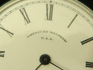 アンティーク 懐中時計 (2) AMERICAN WALTHAM ウォルサム 手巻 ジャンク