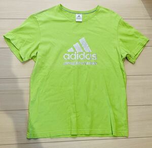 adidas アディダス　90年代後期　シルバーラメ　Tシャツ Lサイズ