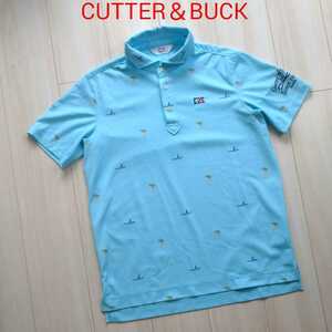 新品に近い CUTTER＆BUCK ポロシャツ L メンズ 半袖シャツ カーターアンドバック ゴルフ デサント 美品