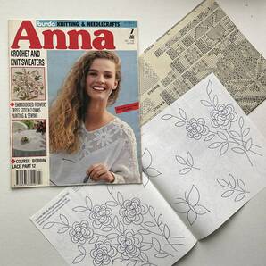 手芸本■ARTBOOK_OUTLET■73-160★送料無料 ブルダ アンナ 刺繍 クロスステッチ クロッシェ ニット 図案 チャート アイロン転写紙 入手困難