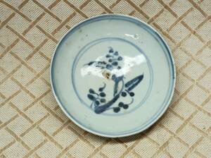 中国 唐物 古瓷 時代物 明代花卉紋小盞