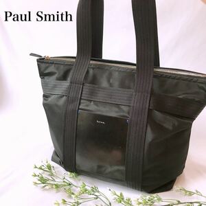 美品Paul Smith ポールスミス　トートバッグ　ビジネスバック　A4収納可　鞄　カバン　シンプル　ブラック
