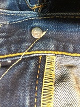 ★古着 Levis リーバイス 502 牛革パッチ Vintage加工 色落ちGOOD 濃い W30_画像6