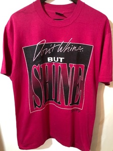 VINTAGE シングルステッチ★USA古着 ビッグプリントTシャツ ワインレッド Fruit of the Loom　L