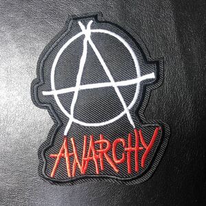 【ワッペン】アナーキー anarchy A ブラック マーク パンク 反骨精神メンズ ジーンズ パンク ジャケット アイロン 【アップリケ】