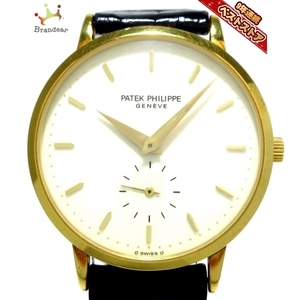 PATEK PHILIPPE(パテックフィリップ) 腕時計 カラトラバ 3893J メンズ K18YG アイボリー