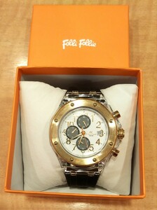 未使用品 Folli Follie フォリフォリ Folli Follie 腕時計 WT6P012ZEZ BK クロノグラフ