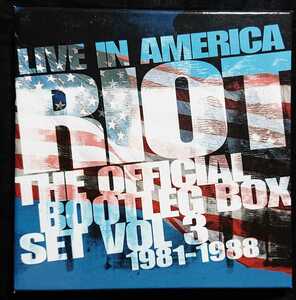 Riot - The Official Bootleg Box Set Vol. 3 : 1981-1988 6CD foreign record 