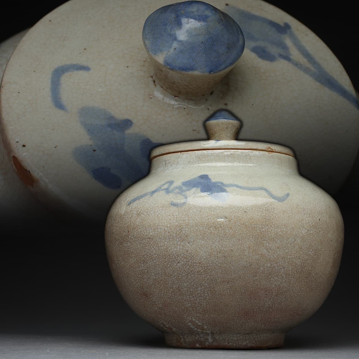 ホビー 朝鮮美術 李朝 高麗白磁 小壷 時代箱付 M R4495の通販 by
