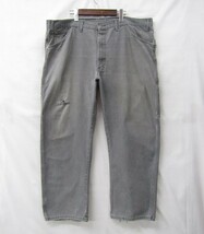 Dickies ビッグ サイズ W44 L30 ワーク ペインター パンツ ストレート グレー系 ディッキーズ メキシコ製 古着 ビンテージ 2A1393_画像2