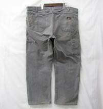 Dickies ビッグ サイズ W44 L30 ワーク ペインター パンツ ストレート グレー系 ディッキーズ メキシコ製 古着 ビンテージ 2A1393_画像3