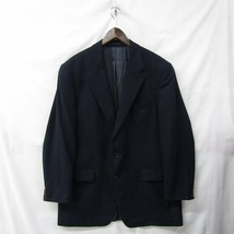 カナダ製 サイズ XL~ Ralph Lauren テーラード ジャケット ブレザー ウール ネイビー Dillard's ラルフローレン 古着 ビンテージ 2J1395_画像1