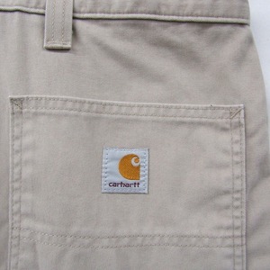 Carhartt ビッグ サイズ 46 ワーク ペインター ハーフ チノ パンツ チノパン カーキ カーハート メキシコ製 古着 ビンテージ 2A2389