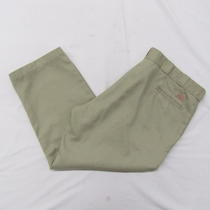 874 ビッグサイズ W48 L30 Dickies ワーク チノ パンツ チノパン オリジナル カーキ ベージュ ディッキーズ 古着 ビンテージ 2J2312