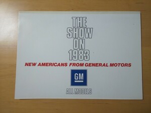 2461/ poster catalog THE SHOW ON 1983 GM ALL MODELS General Motors "Yanase" 