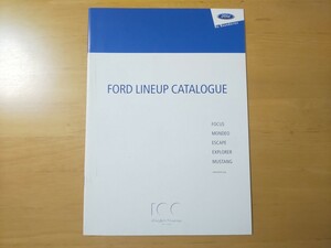 1934/フォード・ラインナップカタログ　全12P　フォーカス/モンデオ/エスケープ/エクスプローラー/マスタング　FORD LINEUP CATALOGUE